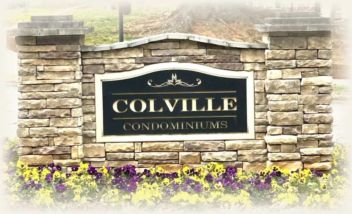 Colville Condominiums entrance in University City, Charlotte NC, near UNC Charlotte
